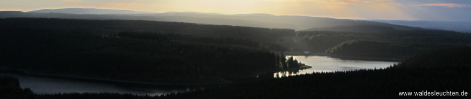 Eckerstausee - Blick vom Scharfenstein