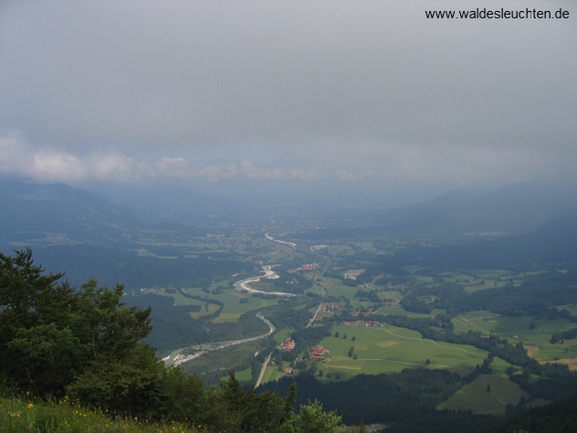 Hochalm - Blick vom Gipfel auf die Isar